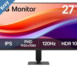 27 FHD IPS 120Hz 1ms MBR HDR10 sRGB 99 4side bezelless Tilt 520 HDMI Headphone Out DAS Black Stabiliser 250nits 15001.