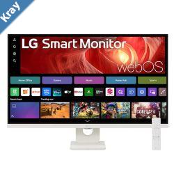 LG 31.5 4K UHD Smart Monitor with webOS USBC PD 65W AirPlay 2 Screen Share Bluetooth Magic Remote support and tilt adjustable stand