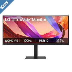 LG 34 UltraWide 219 WQHD Curved IPS Monitor with 3440x1440 resolution sRGB 99 HDR10 100Hz 5ms response and tiltheightswivel stand