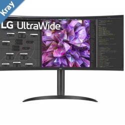 LG 34 34WQ75C UltraWide QHD Curved 3440x1440 1000R 5ms HDR10 sRGB IPS DP HDMI USBC LAN VESA Tilt Height Range Monitor