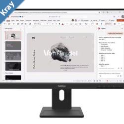 LENOVO ThinkVision E2240 21.522 FHD IPS Monitor 1920x1080 100Hz 169 AntiGlare Height Adjustable Tilt Swivel Pivot VGA DP HDMI VESA 3yr wty Black