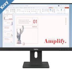 LENOVO ThinkVision E2440 23.824 100Hz FHD IPS Monitor 1920x1080 169 4ms Height Adjust Tilt Pivot Swivel HDMI DP VGA Speakers VESA 63EDMAR2AU
