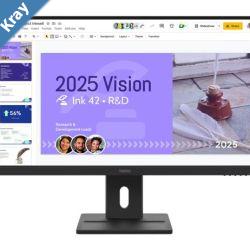 LENOVO ThinkVision E27Q40 27 100Hz QHD IPS Monitor 2K 2560x1440 169 4ms Tilt Swivel Pivot Height Adjust 2xHDMI DP VESA 3yr WTY Black