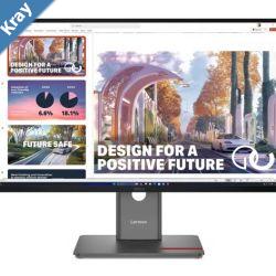 LENOVO ThinkVision P27QD40 27 QHD pixels Monitor IPS 2560x1440 169 Height Adjustable Tilt Swivel AntiGlarE DP HDMI USBC Hub RJ45 LAN Black 3YR