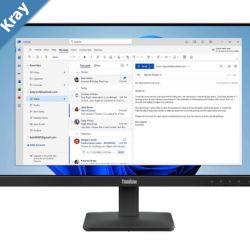 LENOVO ThinkVision S244E 23.8 24 FHD IPS Monitor 1920x1080 169 4ms 100Hz Antiglare Tilt VGA HDMI Tilt VESA 3yr WTY Black