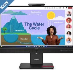 LENOVO ThinkVision T24D4V 23.824 FHD IPS Monitor 1920x1080 169 Height Adjustable Tilt Swivel Pivot DP HDMI USBC hub LAN Hub builtin Webcam Speak