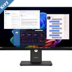 LENOVO ThinkVision T27UD40 27 UHD IPS Monitor 3840 x 2160 4ms 169 AntiGlare Height Adjustable Tilt Swivel Pivot PD 100W USBC Hub LAN DP HDMI VESA