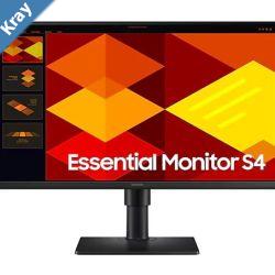 Samsung 24 S40GD FHD Monitor 1920 x1080 100Hz 169 250cdm2 IPS 2xHDMI Tilt Pivot Swivel HAS VESA Viewing Angle Eye Saver  Game Picture Mode Black