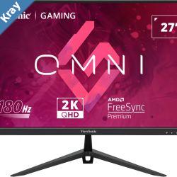 ViewSonic VX27282K 27 2K QHD 0.5ms 180hz Super Clear IPS HDR10 DP HDMI Adaptive Sync VESA ClearMR certified Speakers Office  Gaming Monitor