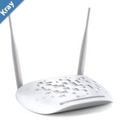 TPLink TDW9970 N300 Wireless VDSL ADSL Modem Router 300Mpbs  2.4GHz 4x100Mbps LAN 1xRJ11 2xAntenna