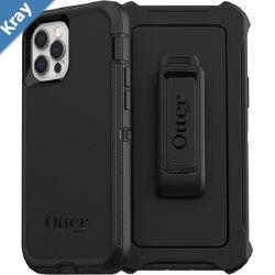 OtterBox Defender Apple iPhone 12  iPhone 12 Pro Case Black  7765401 DROP 4X Military StandardMultiLayerIncluded HolsterRaised EdgesRugged