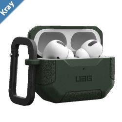 UAG Scout Apple Airpods Pro 2nd Gen Case  Olive Drab 104123117272 DROP Military StandardDetachable CarabinerTactical Grip Featherlight