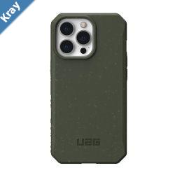 UAG Biodegradable Outback Apple iPhone 13 Pro Case  Olive 11315511727212ft.Drop Protection 3.6MRaised Camera Bevel Hollow Honeycomb Structure