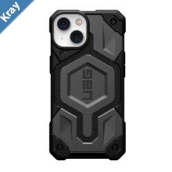 UAG Monarch Pro Kevlar MagSafe Apple iPhone 14 Case  Kevlar Silver 114028113933 25ft. Drop Protection 7.6M5 Layers of ProtectionTactical Grip