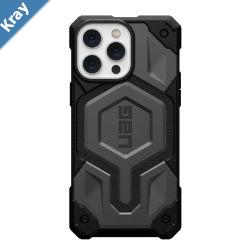 UAG Monarch Pro MagSafe Apple iPhone 14 Pro Max Case  Silver 114031113333 25ft. Drop Protection 7.6M5 Layers of Protection Tactical Grip