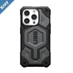 UAG Monarch Pro MagSafe Apple iPhone 15 Pro 6.1 Case  Silver 114221113333 25ft. Drop Protection 7.6M5 Layers of ProtectionTactical Grip