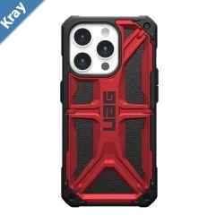 UAG Monarch Apple iPhone 15 Pro 6.1 Case  Crimson 114278119494 20ft. Drop Protection 7.6M 5 Layers of ProtectionTactical Grip