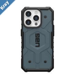 UAG Pathfinder MagSafe Apple iPhone 15 Pro 6.1 Case  Cloud Blue 11428111415118ft. Drop Protection 5.4MTactical Grip Raised Screen Surround