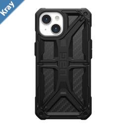UAG Monarch Apple iPhone 15 6.1 Case  Carbon Fiber 114289114242 20ft. Drop Protection6M 5 Layers of Protection Tactical Grip