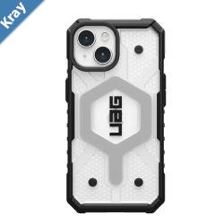UAG Pathfinder MagSafe Apple iPhone 15 6.1 Case  Ice 114291114343 18ft. Drop Protection 5.4M Tactical Grip Raised Screen Surround