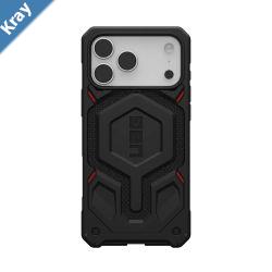 UAG Monarch Pro MagSafe Kevlar Apple iPhone 17 Pro 6.3 Rugged Case  Kevlar Black 114513113940 25ft. Drop Protection 7.6M 10 Years Warranty