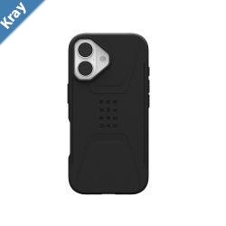 UAG Civilian Magsafe Apple iPhone 17 6.3 Rugged Case  Black 114547114040 20ft. Drop Protection 6M Raised Screen 10 Years Warranty