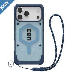 UAG Pathfinder Clear MagSafe Apple iPhone 17 Pro 6.3 Rugged Case  Blues Lanyard  Blues 1145511BV03 Lightweight 10 Years Warranty