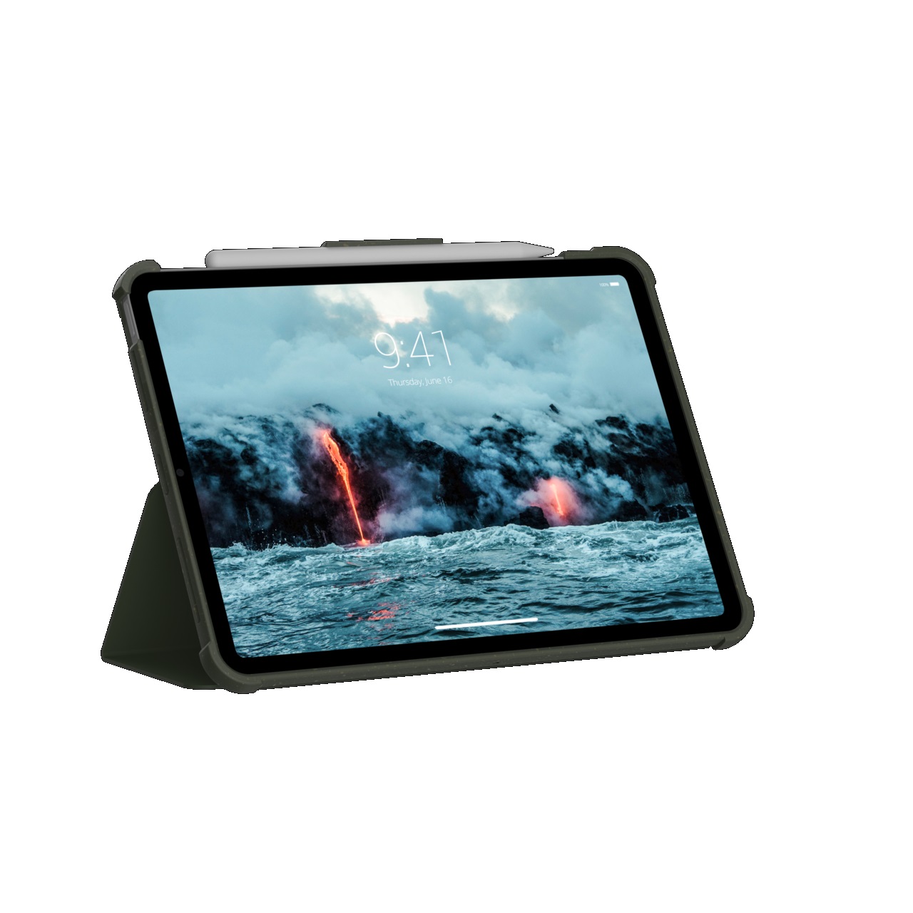 UAG Shield Plus Apple iPad Air 11 5th4th Gen Outback Folio Case  Olive 123295117272