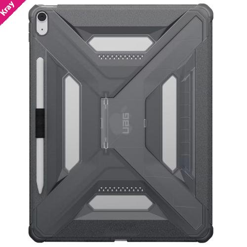 UAG Scout Plus Apple iPad Air (13.0') (2nd Gen/1st Gen) Case - Ash (124494113131), Slim, Soft-Touch, Built-in kickstand, Pencil Holder,1 Year Warranty