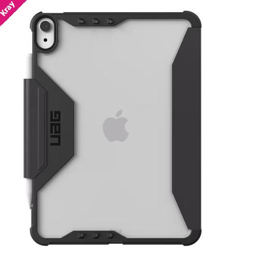 UAG Plyo LT Apple iPad Air (11.0') (7th Gen/6th Gen) Folio Case - Ice/Black (124497114043), Precise-fit, Built-in kickstand, 1 Year Warranty