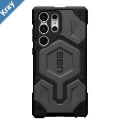 UAG Monarch Pro Magnetic Samsung Galaxy S23 Ultra 5G 6.8 Case  Silver 214140113333 25ft. Drop Protection 7.6M Raised Screen Surround