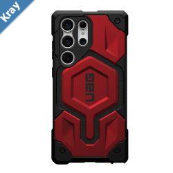 UAG Monarch Pro Magnetic Samsung Galaxy S23 Ultra 5G 6.8 Case  Crimson 214140119494 25ft. Drop Protection 7.6M Raised Screen Surround