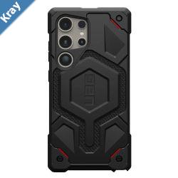 UAG Monarch Kevlar Samsung Galaxy S24 Ultra 5G 6.8 Case  Black 214415113940 20 ft. Drop Protection 6M Multiple LayersTactical GripRugged