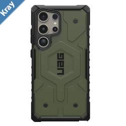 UAG Pathfinder Pro Magnetic Samsung Galaxy S24 Ultra 5G 6.8 Case  Olive Drab 214424117272 18ft. Drop Protection 5.4M Raised Screen Surround