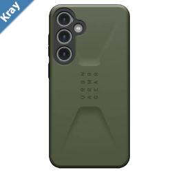 UAG Civilian Samsung Galaxy S24 5G 6.7 Case  Olive Drab 214438117272 20ft. Drop Protection 6M Armored Shell Raised Screen SurroundRugged