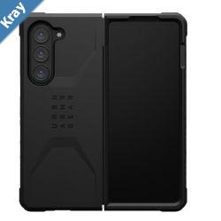 UAG Civilian Samsung Galaxy Z Fold6 Case  Black 214451114040 DROP Military Standard Covered Hinge Design Raised Screen Surround