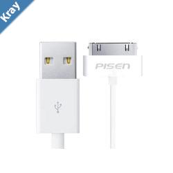 Pisen iPhone 4 to USBA Charging Cable  Support Syncing and Charging Charge Your iPodiPhone Using Any of the CAR or HOME Chargers with USB Port