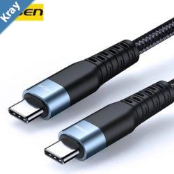 Pisen Braided USBC to USBC 3.1 Gen2 100W PD Pro Fast Charge Cable 1M Black 5A10GbpsSamsung GalaxyApple iPhoneiPadMacBookGoogleOPPONokia