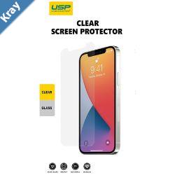 USP Apple iPhone 15 Pro  iPhone 15 6.1 Tempered Glass Screen Protector Clear  9H Surface Hardness Perfectly Fit Curves AntiScratch