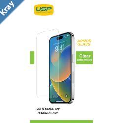 USP Apple iPhone 16e  iPhone 14  iPhone 13  iPhone 13 Pro Armor Glass Full Cover Screen Protector  5X Anti Scratch Technology 3 Years Warranty