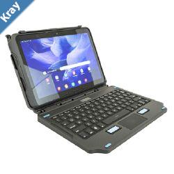 Generic Samsung Galaxy Tab Active4 Pro Active Pro 10.1 Back Lit 2In1 Attachable Keyboard  Black 716018690076 KeyUSBC Port Charges Tablet