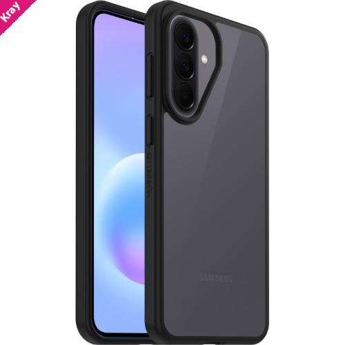 OtterBox React Samsung Galaxy A57 5G (6.7') Case Black Crystal (Clear/Black) - (77-000450),Antimicrobial,DROP+ Military Standard,7 Years Warranty
