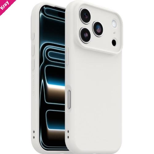 OtterBox Figura Apple iPhone 18 Pro / iPhone 17 Pro (6.3') Case White - (77-000686), Military Drop Standard,Raised Edges,7 Years Warranty