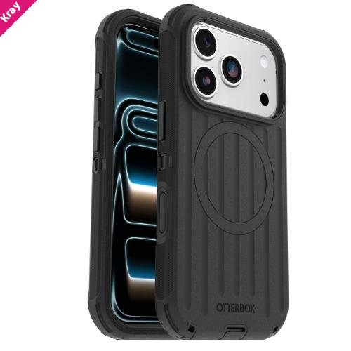 OtterBox Defender Pro MagSafe Apple iPhone 18 Pro / iPhone 17 Pro (6.3') Case Black - (77-000938), Camera Control, Raised Edges, 7 Years Warranty