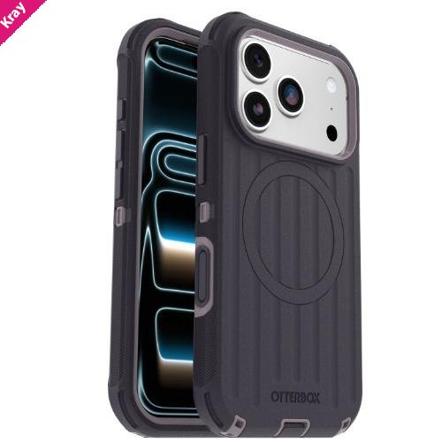 OtterBox Defender Pro MagSafe Apple iPhone 18 Pro / iPhone 17 Pro (6.3') Case - Purple (77-000955), Camera Control, Raised Edges, 7 Years Warranty