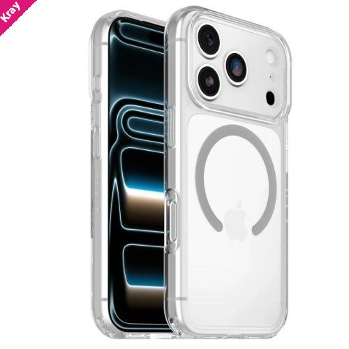 OtterBox Lumen Clear Apple iPhone 18 Pro Max / iPhone 17 Pro Max (6.9')  Case Clear - (77-001142), Drop+ 3X Military Standard, 7 Years Warranty