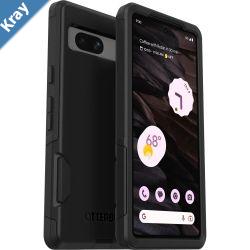 OtterBox Commuter Google Pixel 7a 5G 6.1 Case Black  7792271 Antimicrobial DROP 3X Military Standard DualLayer Raised Edges Port Covers