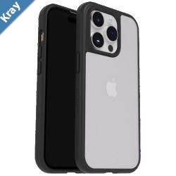 OtterBox React Apple iPhone 15 Pro 6.1 Case Black Crystal ClearBlack  7792753 Antimicrobial DROP Military StandardRaised EdgesHard Case