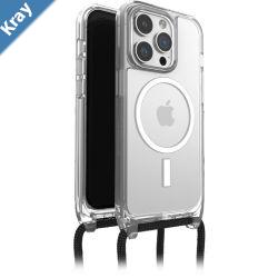 OtterBox React Necklace MagSafe Apple iPhone 15 6.1 Case Clear  7793592 DROP Military Standard Detachable Nylon Rope 7 Years Warranty