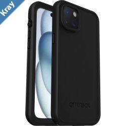 OtterBox Fre MagSafe Apple iPhone 15 Plus 6.7 Case  Black7795536 DROP 5X Military StandardWaterproof IP68 RatedWireless Charging Compatible
